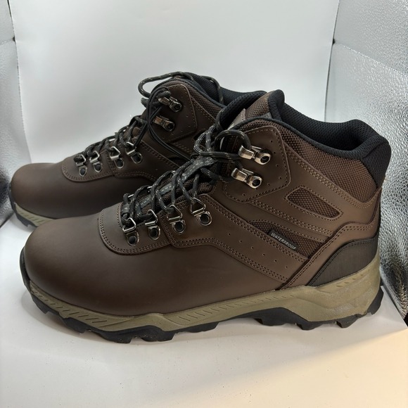 Khombu Kenny Mens Size 11 Brown Hiking Boots NEW - Picture 2 of 6